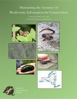 Maintaining the Accuracy of Biodiversity Information for Conservation, 2014-2016 report cover.
